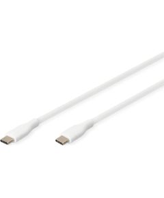 Digitus Silicone Connection Cable AK-300341-020-W USB-C to USB-C Data USB kabeļi