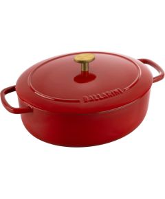 Ballarini Bellamonte Oval Cast Iron Casserole - Red, 2.2 ltr Pannas