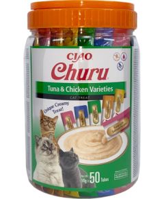 INABA Churu Varieties Chicken and tuna - cat treats - 50 x 14g Сухой корм для кошек