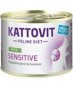 KATTOVIT Sensitive Turkey - wet cat food - 185g Barība