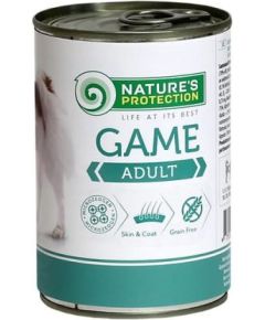 NATURE'S PROTECTION Adult Game - wet dog food - 400 g Suņu barība