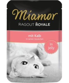 MIAMOR Ragout Royale in Jelly with veal - 100g Kaķu konservi