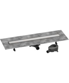 Hansgrohe dušas kanāls RainDrain Go, 800 mm, flīzējams, brushed stainless steel Kanalizācijas Trapi