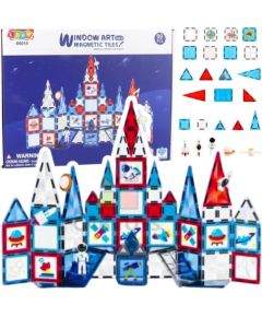 LeanToys Klocki Konstrukcyjne Magnetyczne Okienka Kosmiczne 90 el. Конструкторы