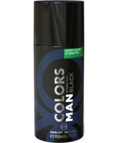 Benetton, Colors Man Black, Anti-Perspirant, Spicy, Deodorant Spray, For Men, 150 ml For Men Vīriešu Smaržas