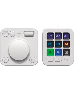 LOGITECH MX Creative Console - PALE GREY - 2.4G/BT/corded - EMEA28i-935 - EMEA+CN Клавиатуры