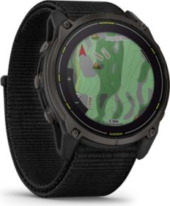 Garmin   Enduro 3 – 51 mm, Solar, Sapphire Carbon Gray DLC Titanium with Black UltraFit Nylon Strap Black Smart-Watch Умные часы