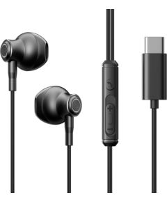 Joyroom   Joyroom TYPE-C Series JR-EC07 USB-C in-ear headphones metal - black Наушники