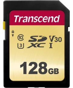 Memory card Transcend SDXC SDC500S 128GB CL10 UHS-I U3 Up to 95MB/S