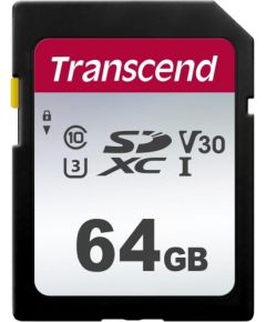 Memory card Transcend SDXC SDC300S 64GB CL10 UHS-I U3 Up to 95MB/S