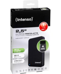 External HDD Intenso Memory Drive 2.5" 1TB Black USB 3.0 with case