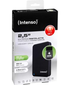 External HDD Intenso Memory Drive 2.5'' 1TB Black USB 3.0 with case