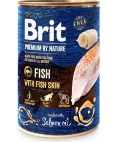 BRIT Premium by nature Fish with fish skin - wet dog food - 400g Suņu barība