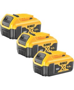 Akumulators DeWalt DCB184P3-XJ; 18 V; 5,0 Ah; Li-ion; 3 gab. Akumulatori