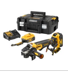 Akumulatora leņķa slīpmašīna DeWalt DCG406P2LRT-XJ; 18 V; 125 mm; 2x5,0 Ah akum. Шлифовальные станки