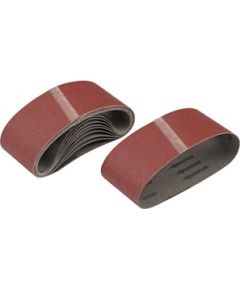 Smilšpapīra lenta lenšu slīpmašīnai DeWalt DT3668-QZ; 64x356 mm; K100; 10 gab. Smilšpapīri