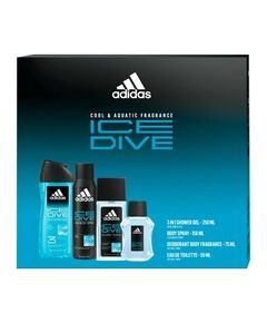 Adidas Ice Dive Gift set EDT 50 ml, shower gel 250 ml, deospray 150 ml and deodorant 75 ml 50ml Парфюмерные наборы
