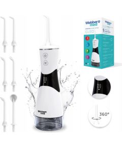 Irygator do zębów Webber bezprzewodowy, dentystyczny, mocny  5 dysz, 5 trybów pracy Elektriskās zobu birstes