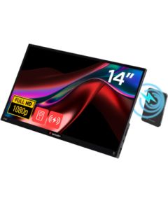 Monitors Verbatim 14" Portable Touchscreen Monitor Light Series 1080P 5000mAh LED / LCD мониторы