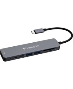 Dokstacija Verbatim USB-C Essentials Multiport Hub 7 Port Usb HUB