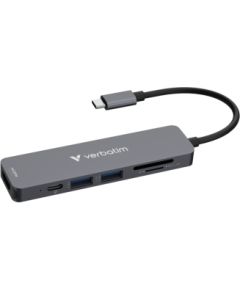 Dokstacija Verbatim USB-C Essentials Multiport Hub 6 Port Usb HUB