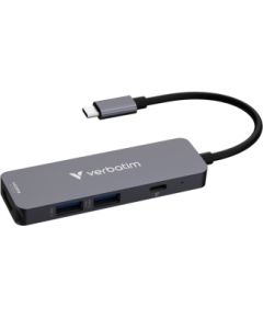Dokstacija Verbatim USB-C Essentials Multiport Hub 4 Port Usb HUB