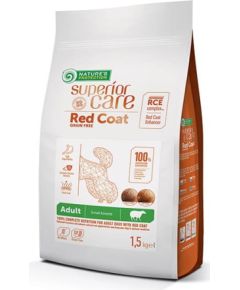NATURE'S PROTECTION Superior Care Red Coat Grain Free Adult Small Lamb - dry dog ​​food - 1.5 kg Suņu barība