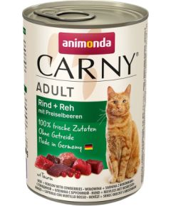 ANIMONDA Carny Adult Beef, venison and blueberries - wet cat food - 400g Kaķu konservi