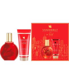 Gloria Vanderbilt Vanderbilt In Red Dárková sada EDT 100 ml a tělové mléko 100 ml 100ml Dāvanu komplekti