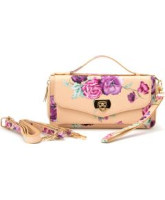 Evelatus Universal  Either Wallet Flower Beige Neoriģinālie Maciņi