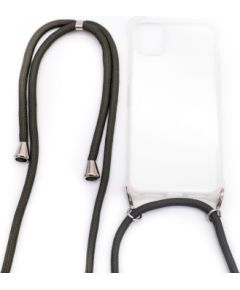 Evelatus Apple  iPhone 11 Silicone Transparent with Necklace TPU Strap Transparent Neoriģinālie Maciņi