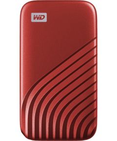 Sandisk WD My Passport External SSD 1TB USB 3.2, Red, 1050MB/s Read, 1000MB/s Write, PC & Mac Compatiable Внешние жесткие диски