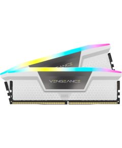 Corsair DDR5 - 32GB - 6000 - CL - 36 (2x 16 GB) dual kit, RAM (white, CMH32GX5M2E6000C36W, Vengeance RGB, INTEL XMP) Оперативная память (RAM)