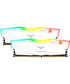Team Group DDR4 -16GB - 3200 - CL - 16 T-Force Delta white Dual Kit RAM Operatīvā atmiņa