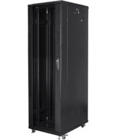 Lanberg Rack cabinet 19" free-standing 42U/800x800 (flat pack) FF01-8842-12B Black Serveri un to komponentes
