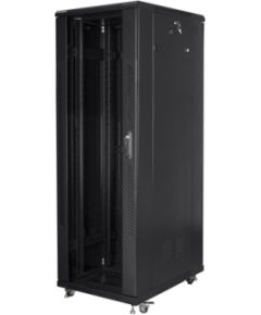 Lanberg Rack cabinet 19" free-standing 47U/800x800 (flat pack) FF01-8847-12B Black Serveri un to komponentes