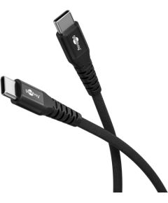 Goobay USB-C Supersoft Textile Cable with Metal Plugs 73954 Data USB kabeļi