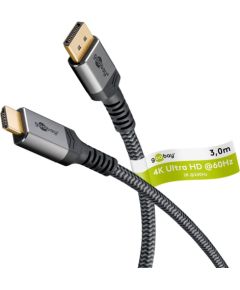Goobay DisplayPort to HDMI Cable 65270 3 m  Кабель HDMI