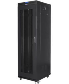 Lanberg Rack cabinet 19" free-standing 42U/600x800 (flat pack) with mesh door, LCD FF01-6842-23BL Black Serveri un to komponentes