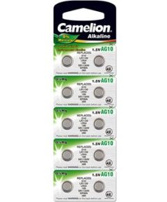Camelion AG10/LR54/LR1130/389 Alkaline Buttoncell 10 pc(s) Baterijas un akumulatori