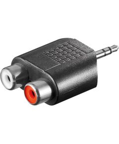 Goobay RCA adapter. AUX jack 3.5 mm male to 2 stereo female 11604 Dažādi vadi