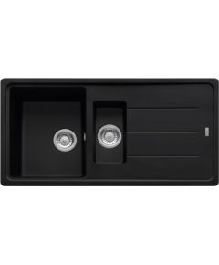 Franke Basis BFG 651-97 3 1/2" Iebūvējama Melna Fragranīta Virtuves Izlietne Кухонные раковины