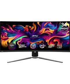 Monitor MSI 34" Gaming/Curved/21 : 9 Panel QD-OLED 3440x1440 240 Matte 0.03 ms Swivel Height adjustable Tilt Colour Black MPG341CQPXQD-OLED Monitori