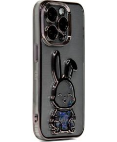 iLike Apple  iPhone 15 Pro Max Silicone Case Print Desire Rabbit Black Чехлы - альтернативные