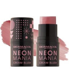 Dermacol Neon Mania Cream Blush - Krémová tvářenka 1 Pink 0ml Dekoratīvā kosmētika