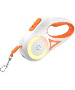 Automatic leash 3m Rojeco (orange) Citas preces