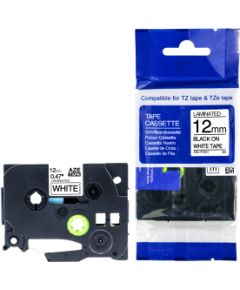 Brother Tz2-FX231 uzl. lente Flexible melns uz balta, 12mm (analogs tzeFX231) Tapes - Adatu / Matrix printeriem