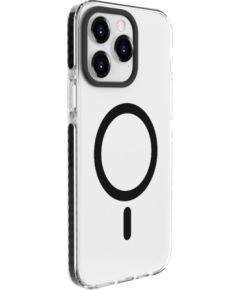 Evelatus Apple  iPhone 15 Pro Max Clear Case PC+TPU With MagSafe Transparent Black Чехлы - альтернативные
