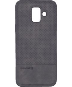 Evelatus Samsung  Galaxy A6 2018 TPU case 1 with metal plate (possible to use with magnet car holder) Black Neoriģinālie Maciņi