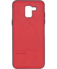 Evelatus Samsung  J6 2018 TPU case 1 with metal plate (possible to use with magnet car holder) Red Neoriģinālie Maciņi